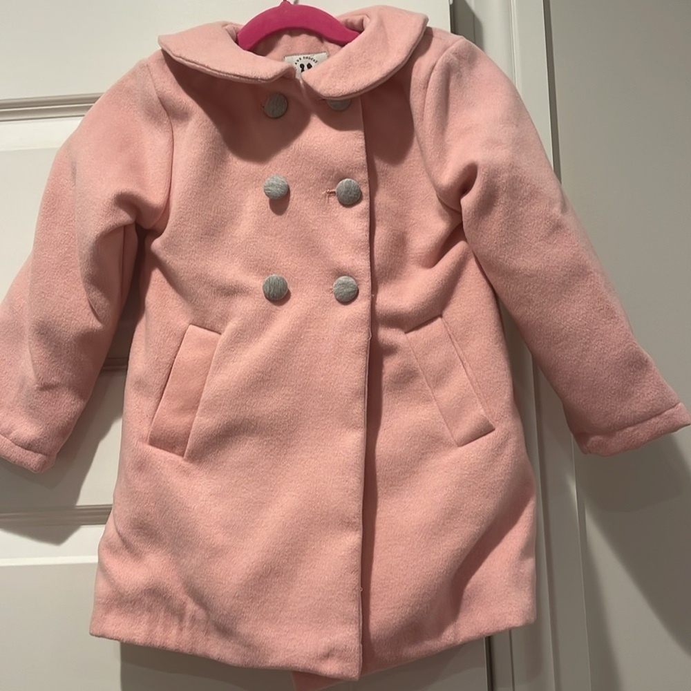 Pink Pea Coat (not wool but similar4T)